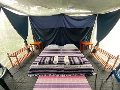glamping style accommodations